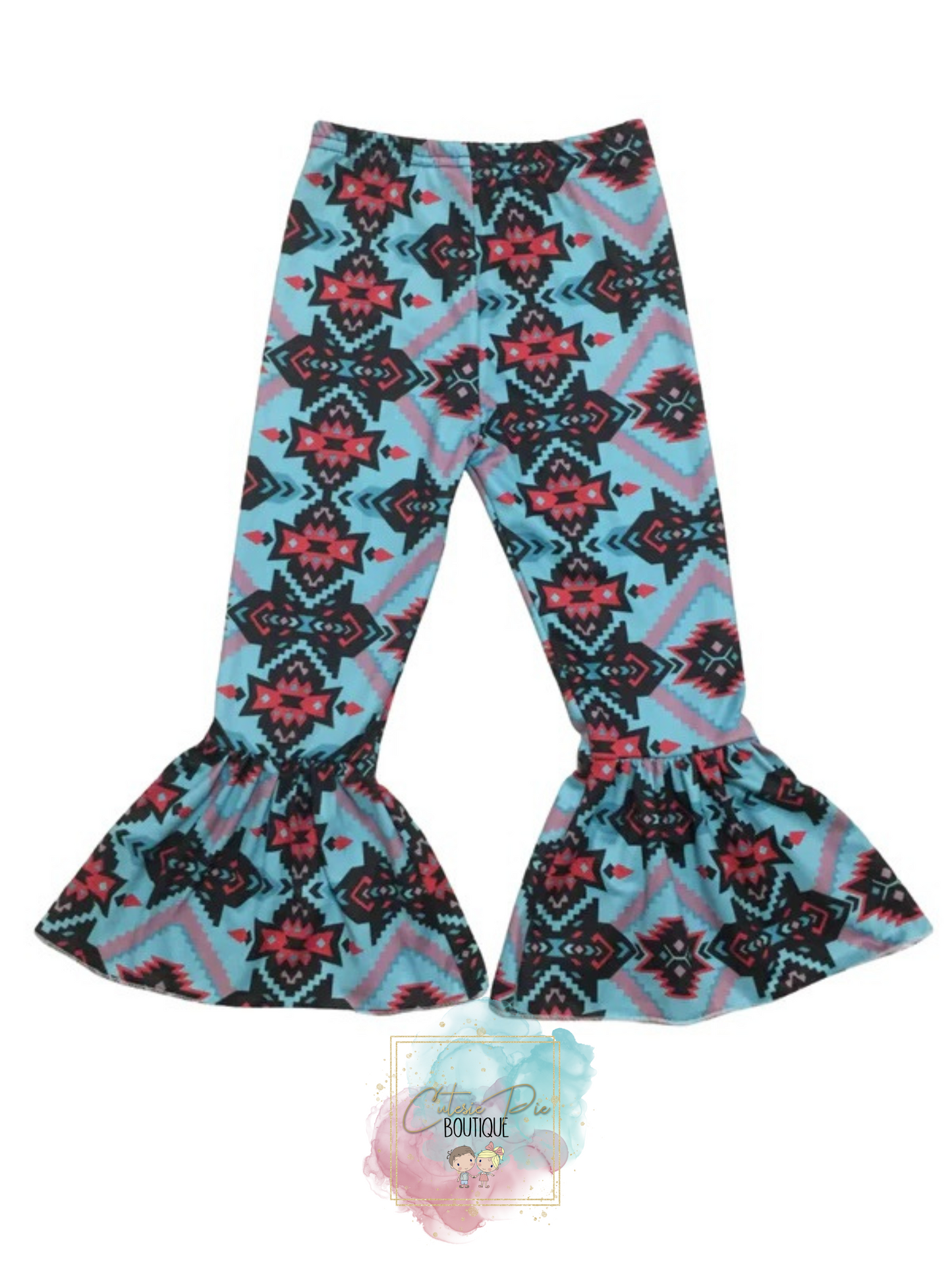 Girls Aztec Bell Bottoms