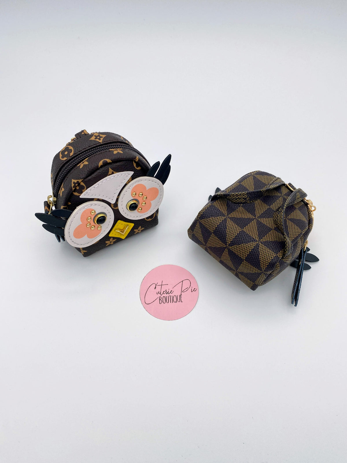 Owl Mini Backpack Charm Pouch | Bag Charm & Keychain Accessory