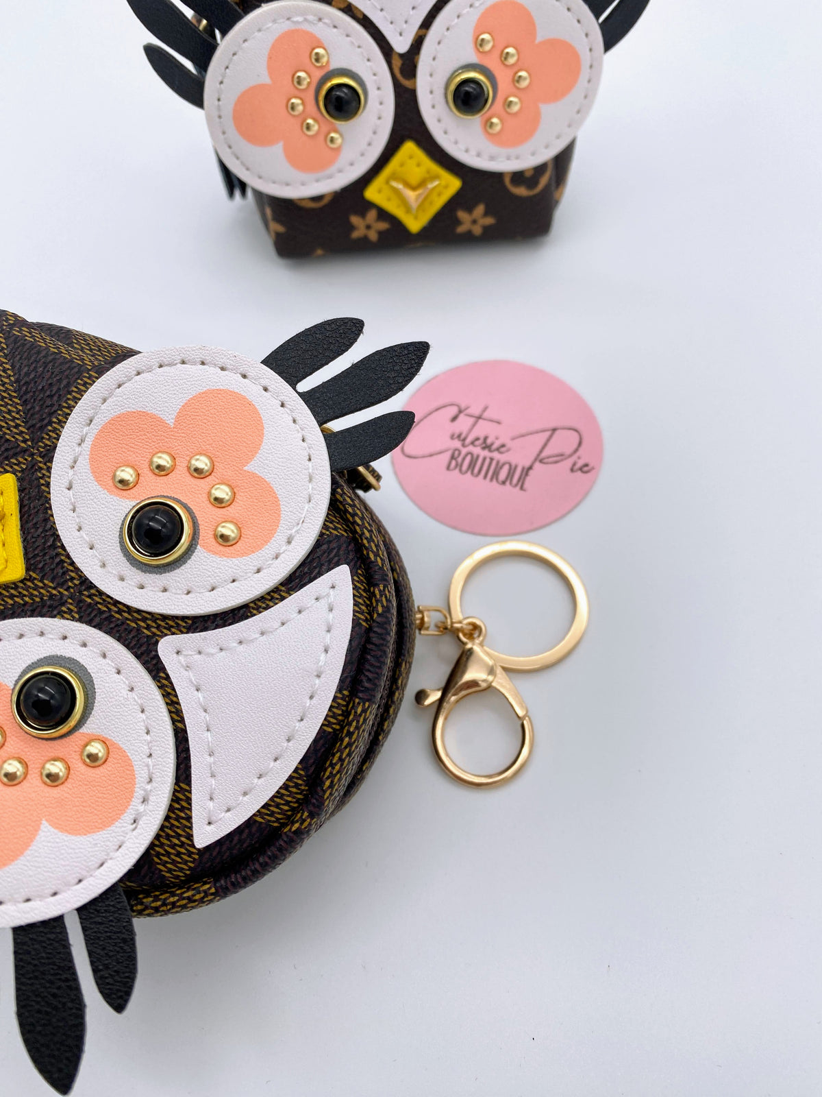 Owl Mini Backpack Charm Pouch | Bag Charm & Keychain Accessory