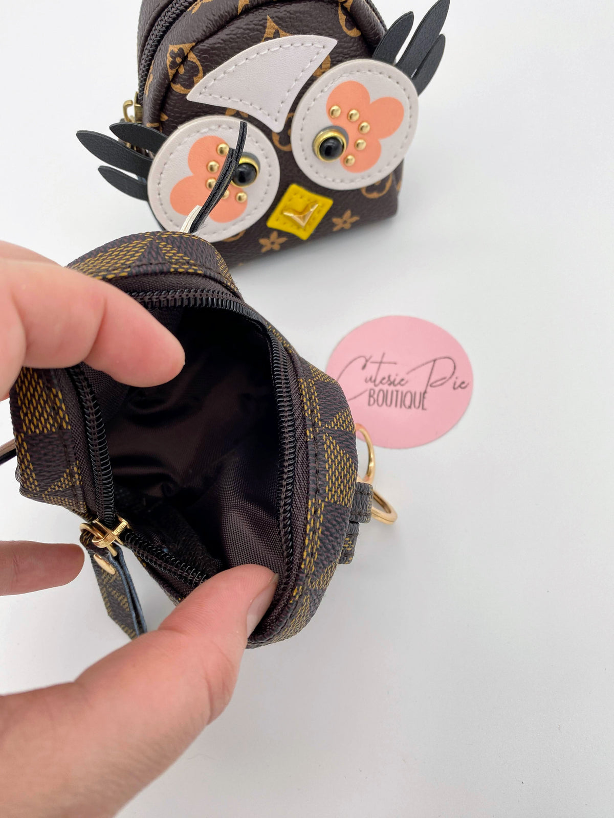Owl Mini Backpack Charm Pouch | Bag Charm & Keychain Accessory