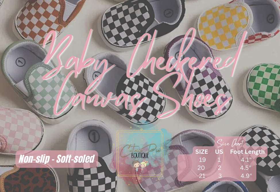 Baby Checkered Canvas Shoe