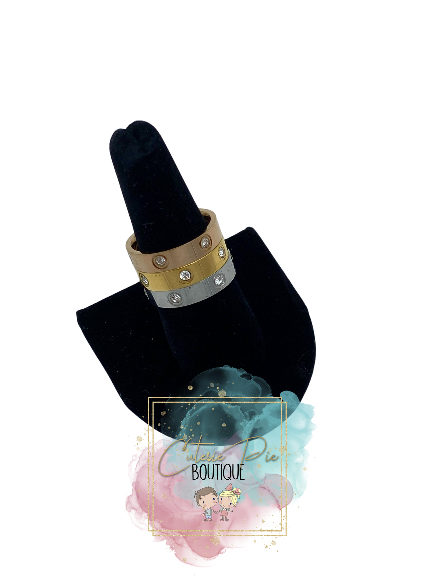 STAINLESS JEWELRY - BLING RING