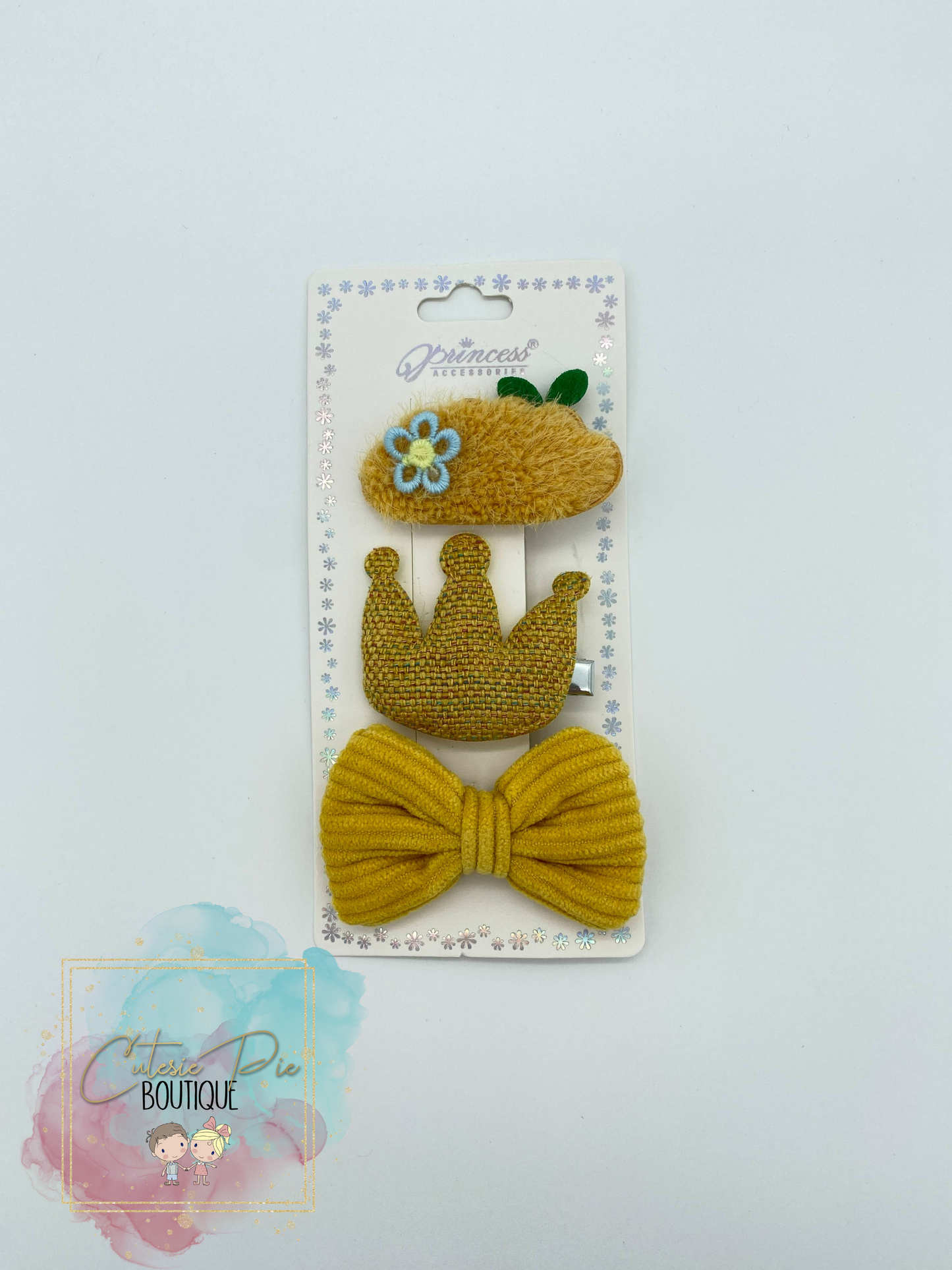 Cutesie Feltie Hair Clip 3 PACK