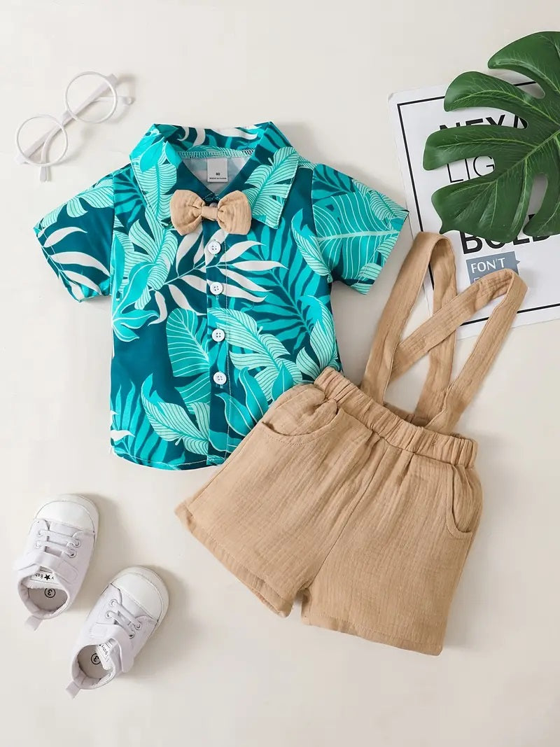 Baby Boy - Tropical w/ Lapel Shorts