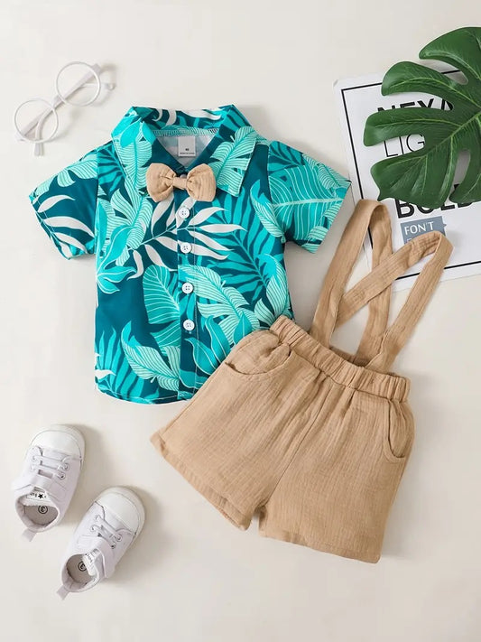 Baby Boy - Tropical w/ Lapel Shorts