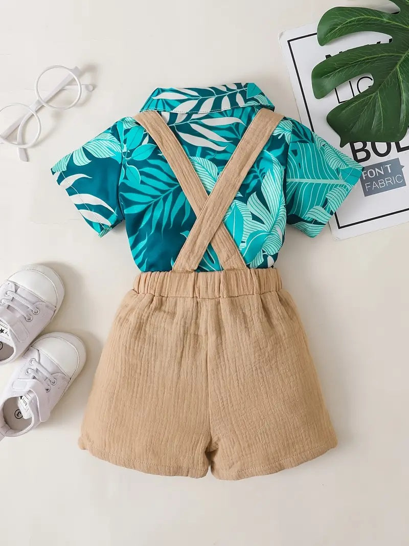 Baby Boy - Tropical w/ Lapel Shorts