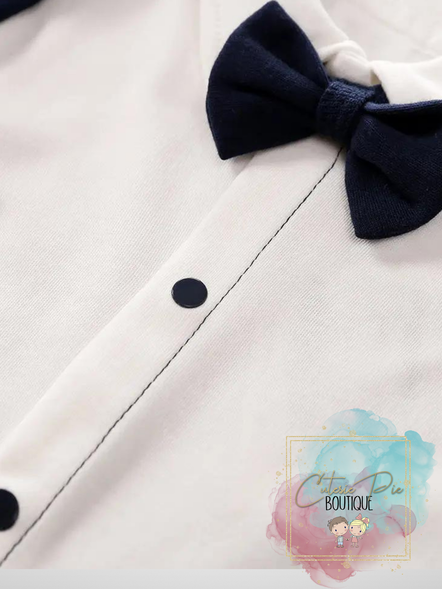 Baby Boys Gentleman Striped Onesie