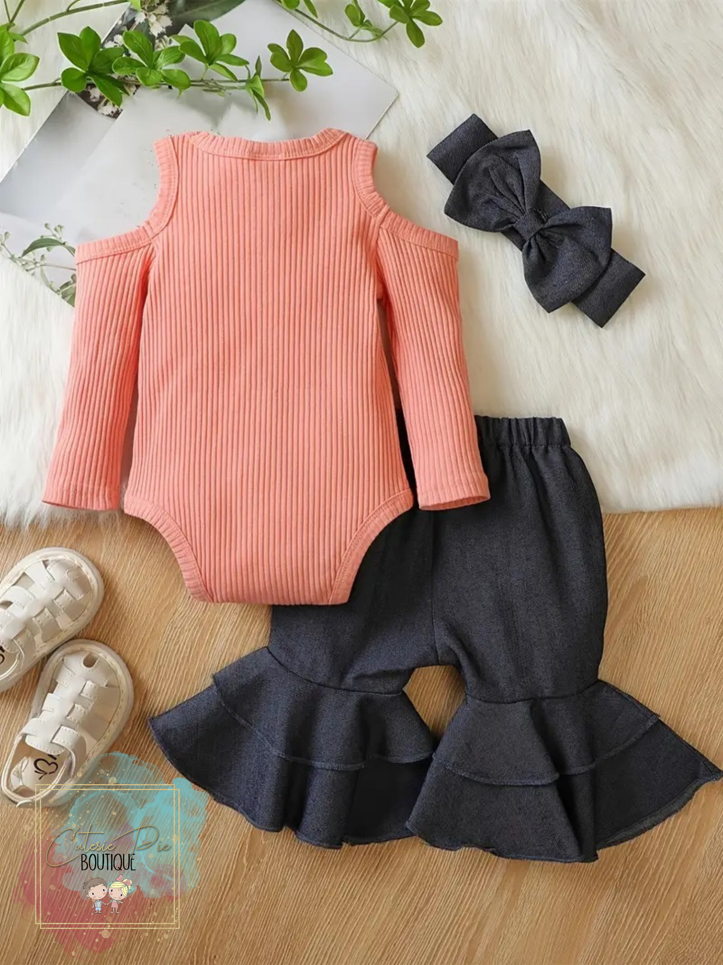 Baby Girls Cold Shoulder 3PC SET