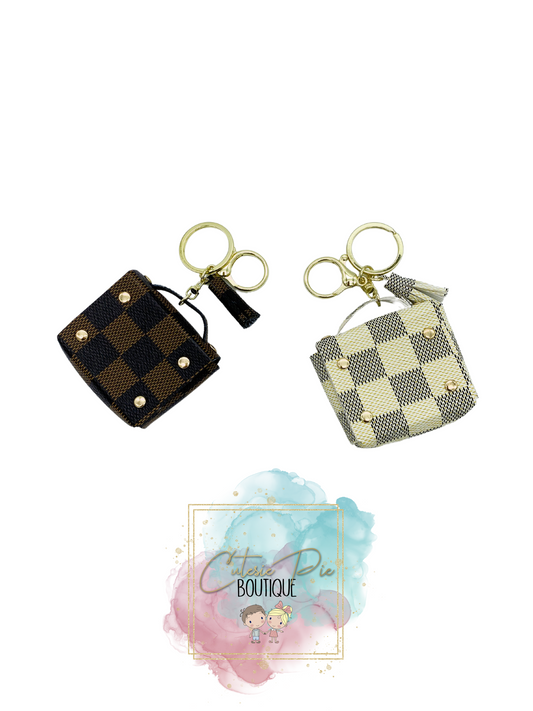 Cutesie Checkered Keychain / EarPod holder