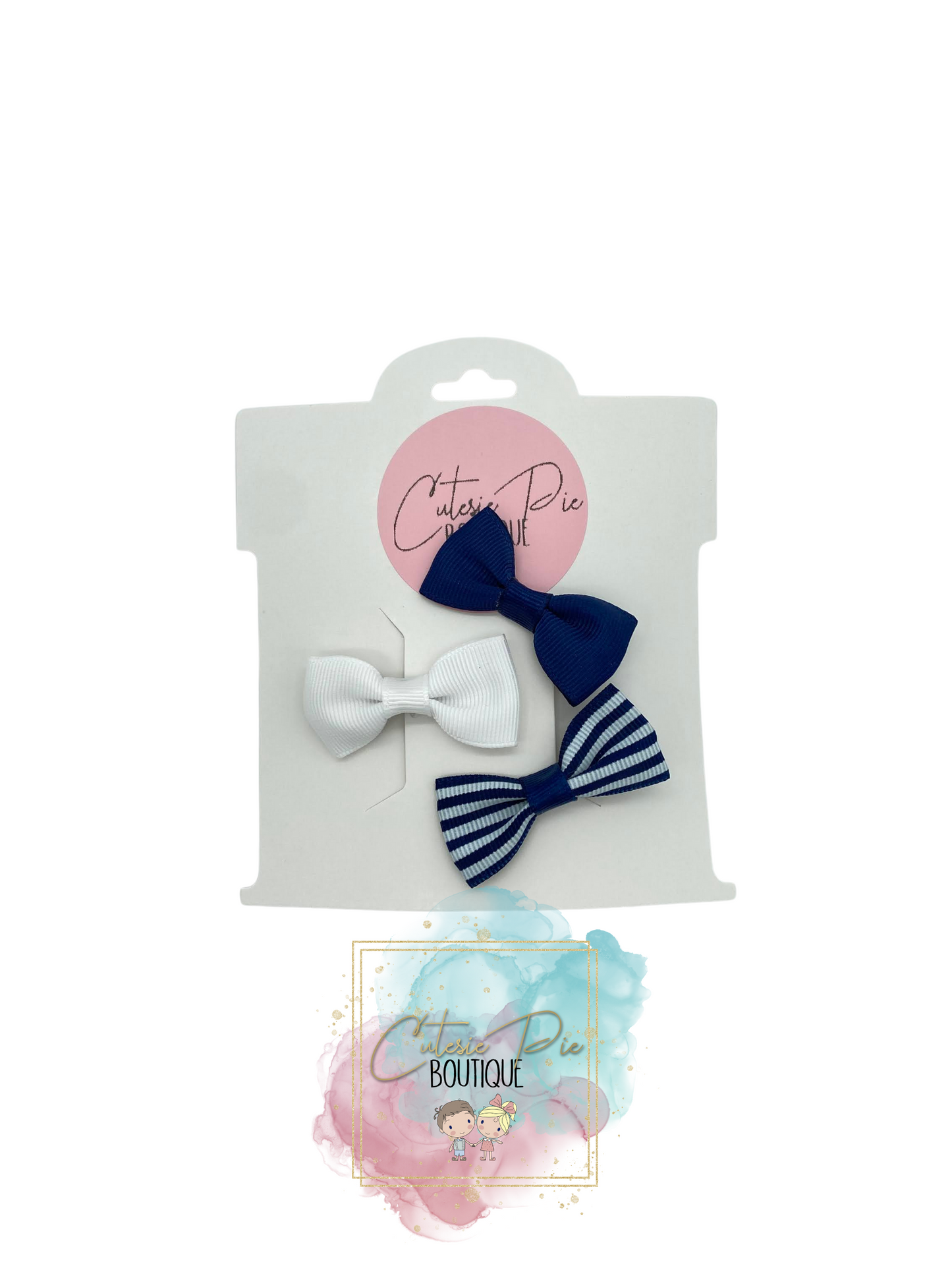 2" Hair Bows - 3 PACK