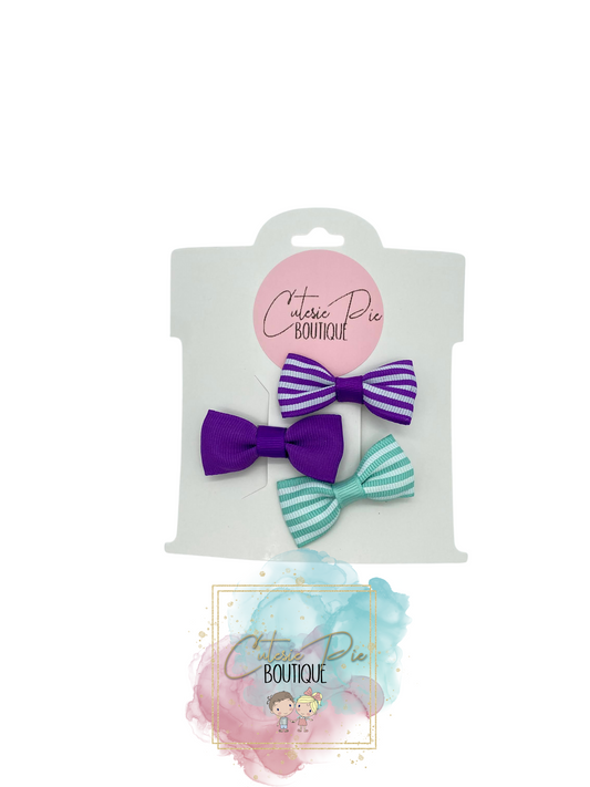 2" Hair Bows - 3 PACK
