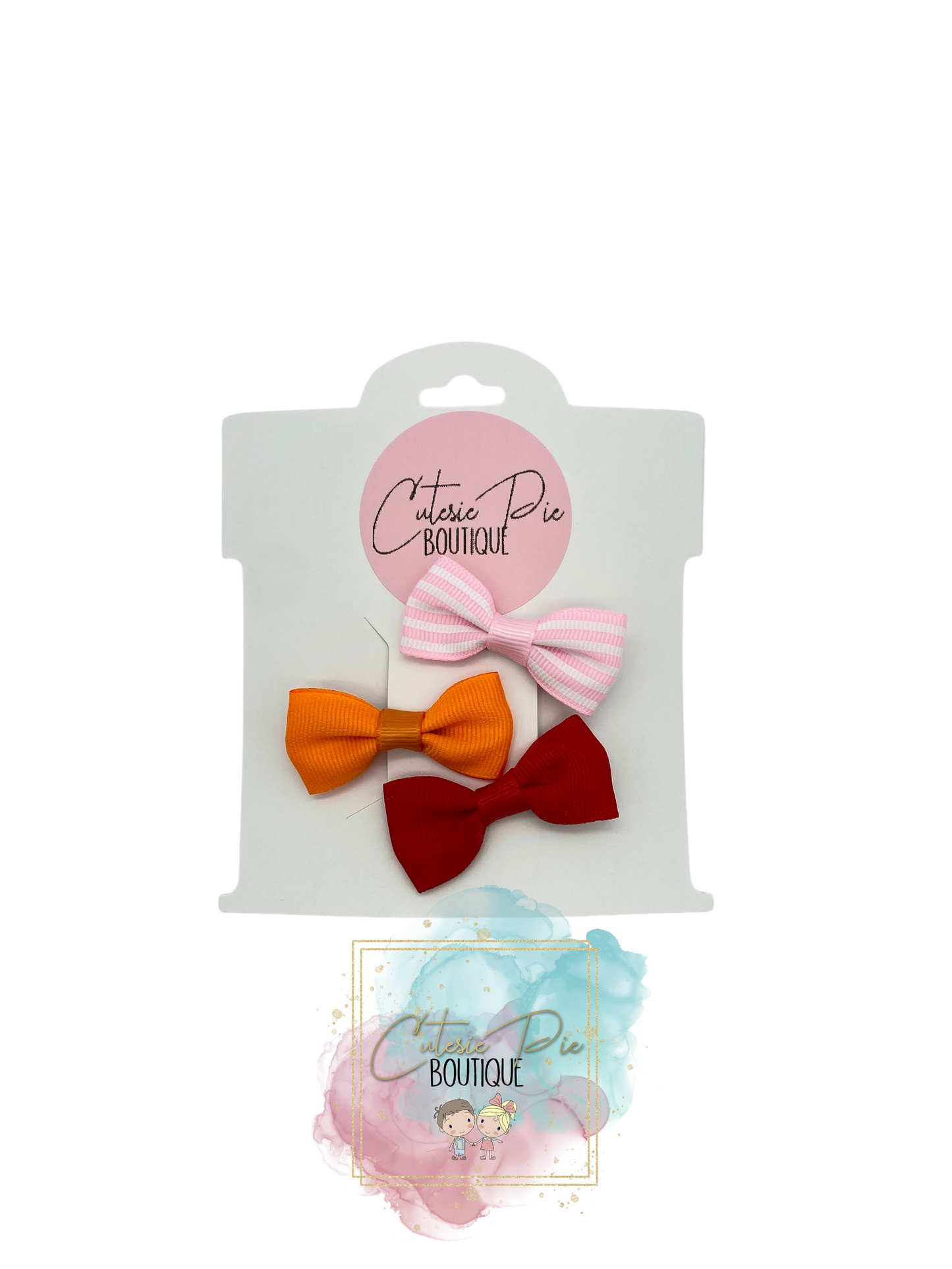 2" Hair Bows - 3 PACK
