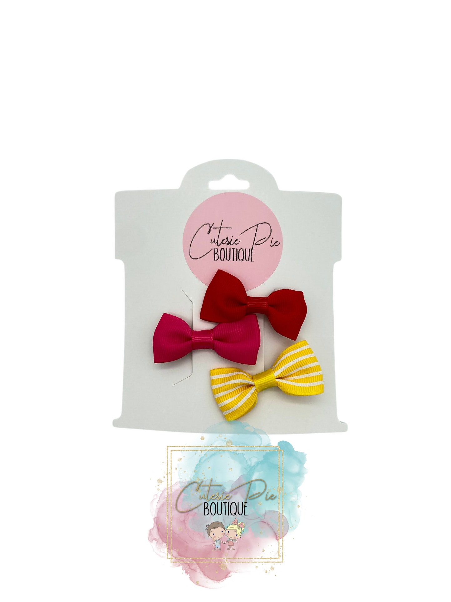 2" Hair Bows - 3 PACK