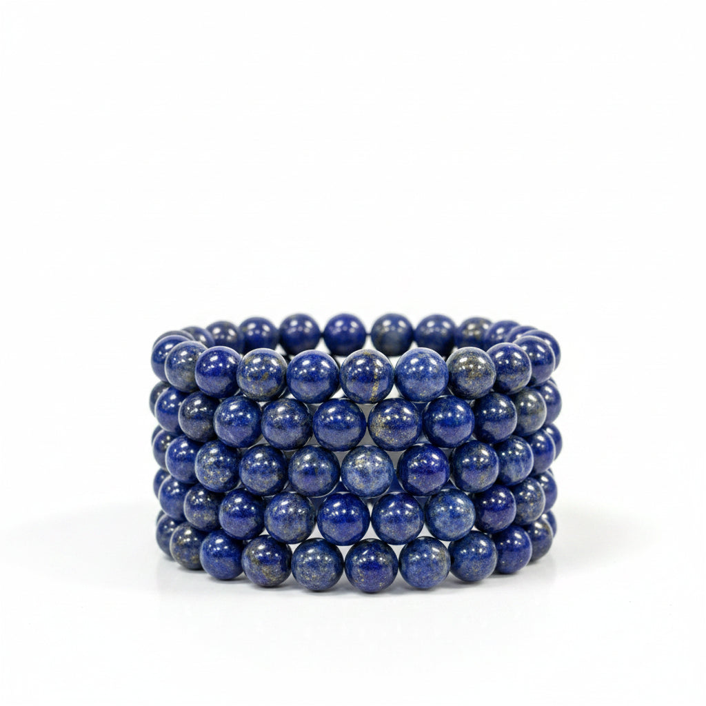 10mm Lapis Lazuli | Natural Gemstone Stretch Bracelet