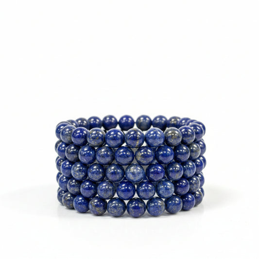 10mm Lapis Lazuli | Natural Gemstone Stretch Bracelet