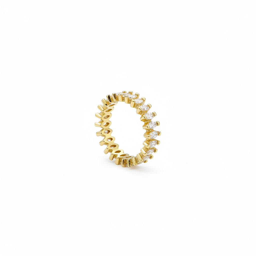 Cutesie Marquise Eternity Ring | 5MM | 18K Gold Filled