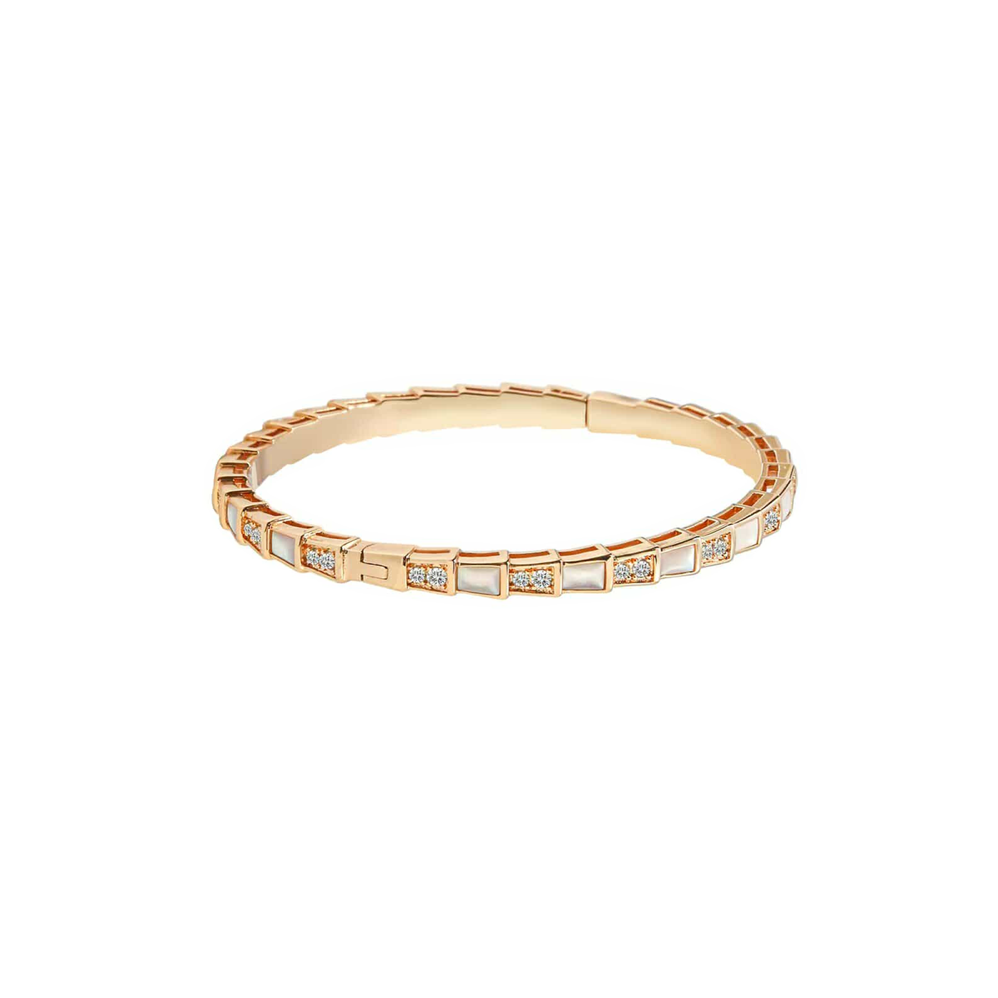 PREMIUM GOLD PLATED - BRACELET - TAPERED SCALE BANGLE