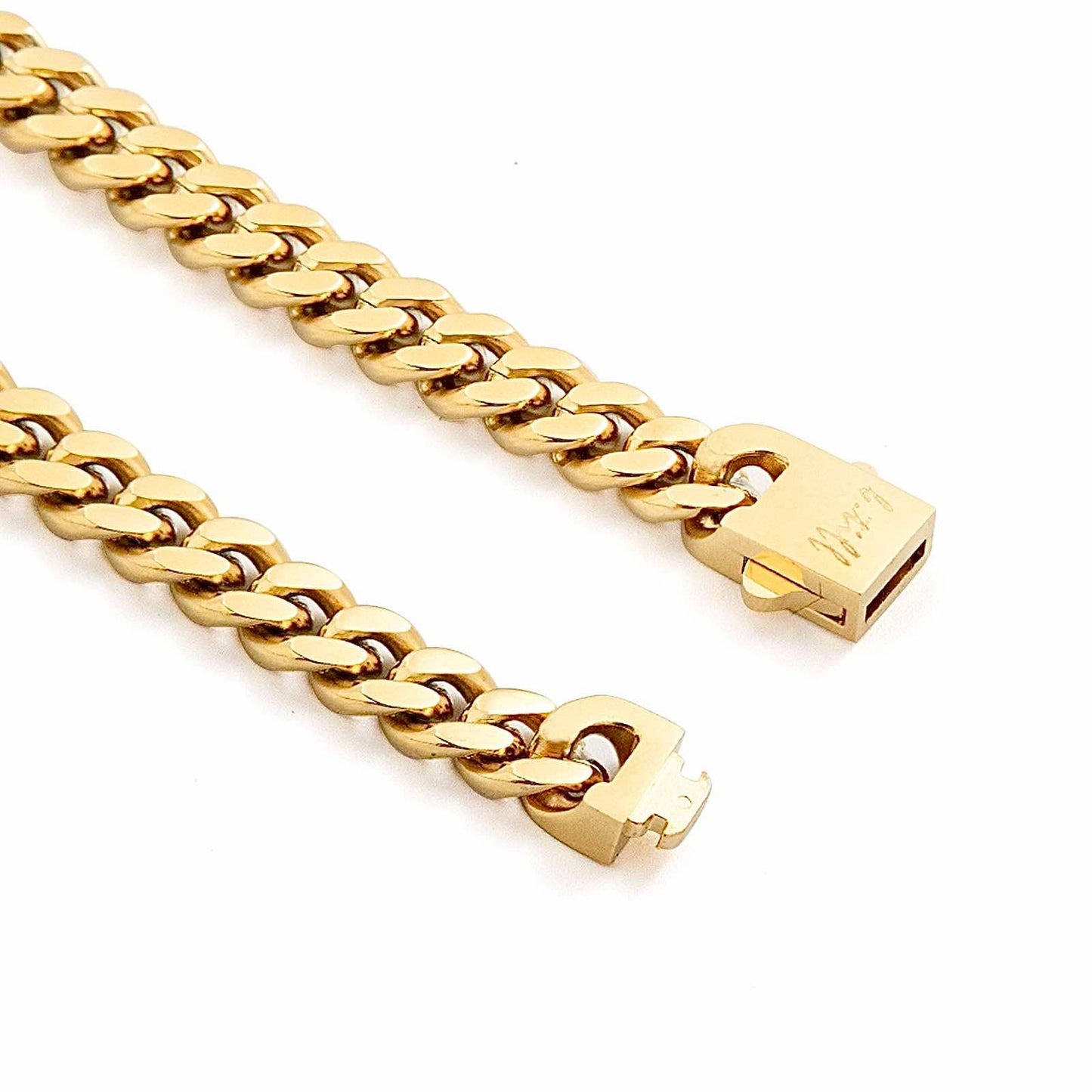 Premium Stainless Steel | 8MM Cuban Bracelet | Gold