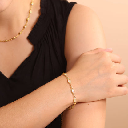 Marquise Opal Bracelet | 18K Gold Filled