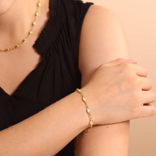 Marquise Opal Bracelet | 18K Gold Filled