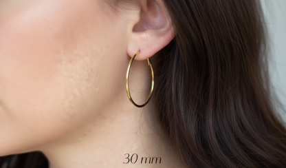 GOLD FILLED - EARRINGS - CUTESIE EVERYDAY ENDLESS HOOP