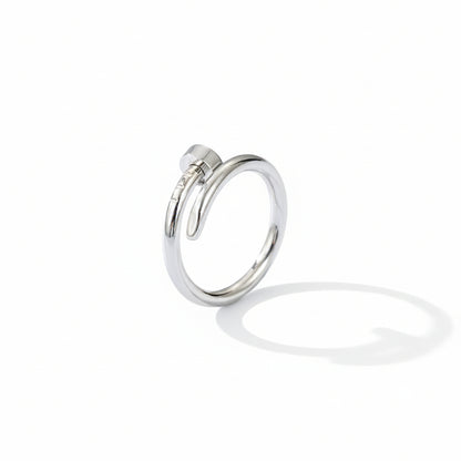 Modern Nail Wrap Ring | Gold or Steel | 304 Stainless Steel