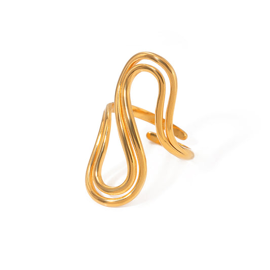 Modern Open Ring | Gold | 304 Stainless Steel