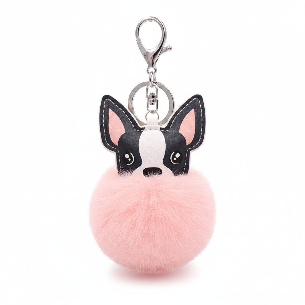 French Bulldog Pom Pom | Bag Charm & Keychain Accessory