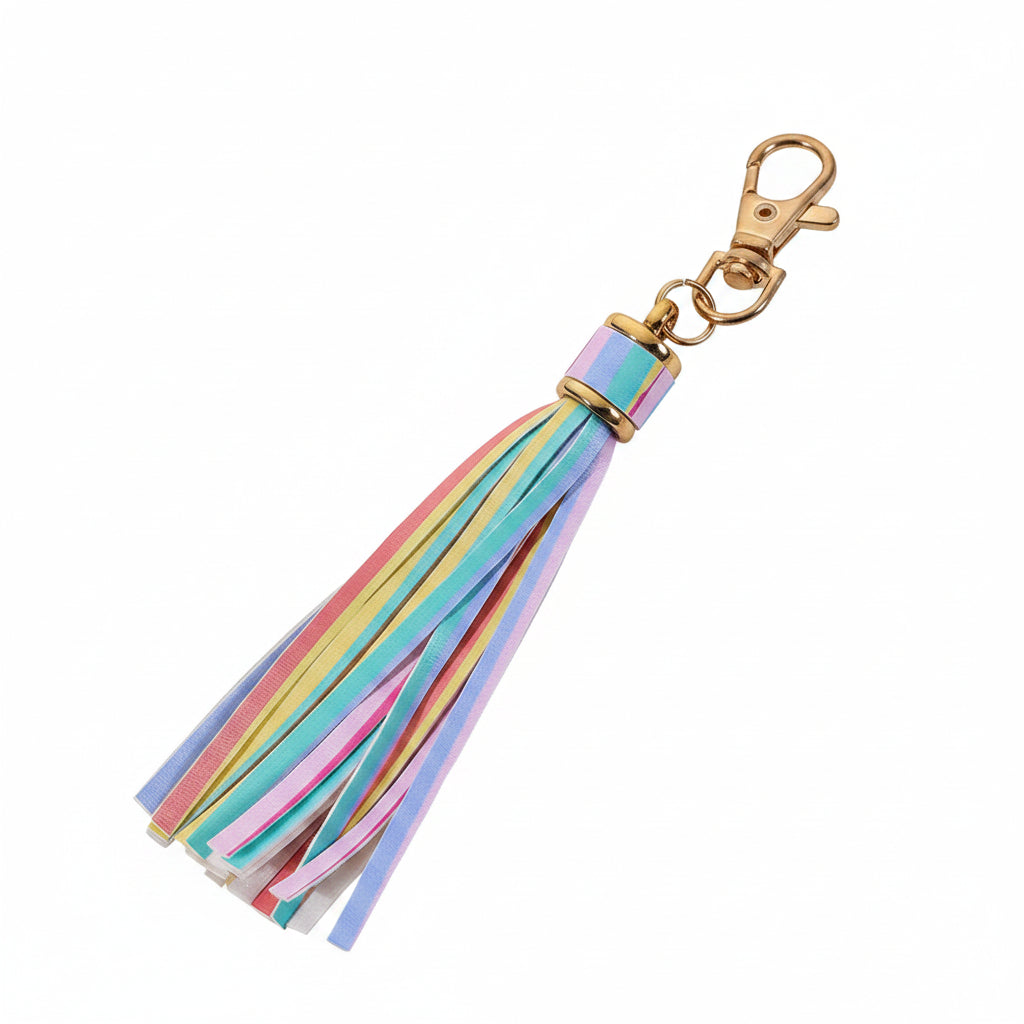 Cutesie Printed & Metallic Tassel | Bag Charm & Keychain Accessory
