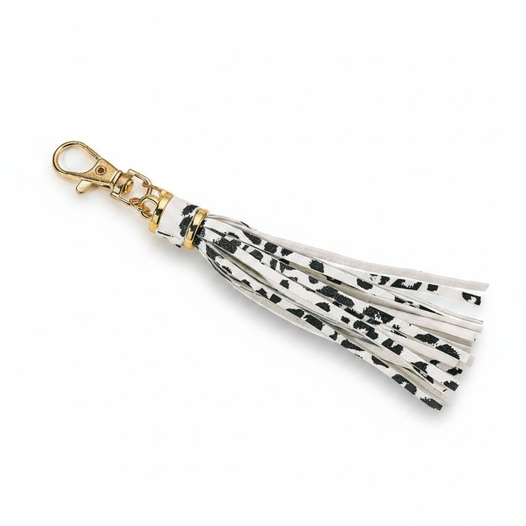 Cutesie Printed & Metallic Tassel | Bag Charm & Keychain Accessory