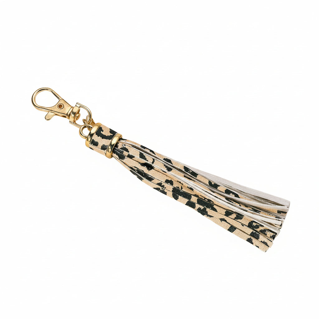 Cutesie Printed & Metallic Tassel | Bag Charm & Keychain Accessory
