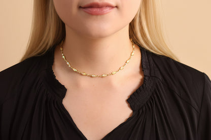 Marquise Opal Choker Necklace | 18K Gold Filled