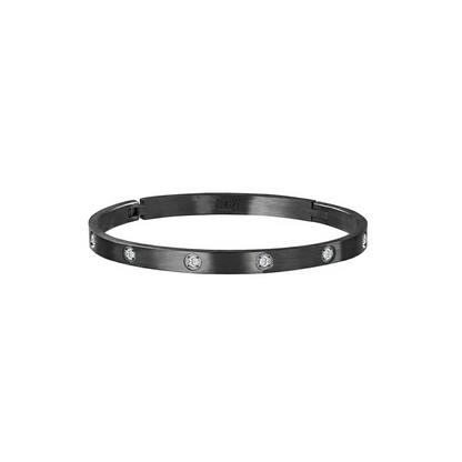PREMIUM STAINLESS STEEL - BRACELET - 8 STONE MATTE BANGLE