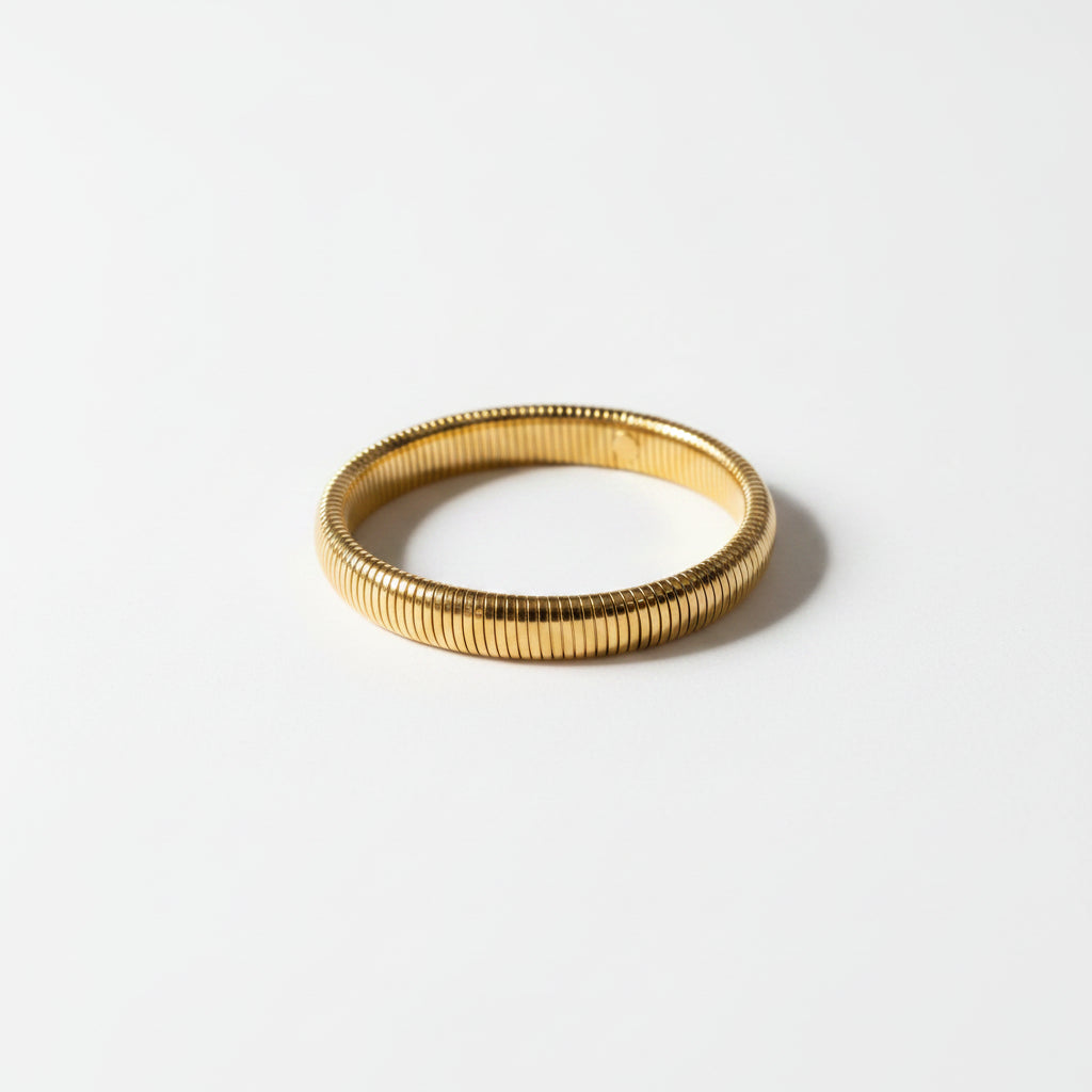 Snake Chain Bangle Bracelet | 18K Gold PVD or Steel | 304 Stainless Steel