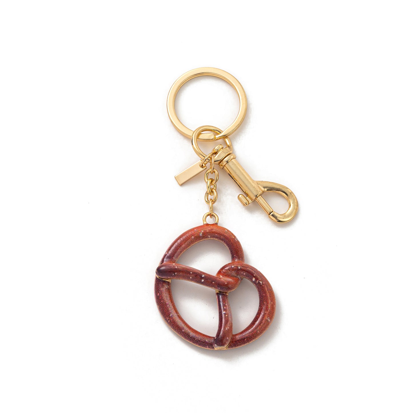 Pretzel Bag Charm Keychain | Purse Accessory
