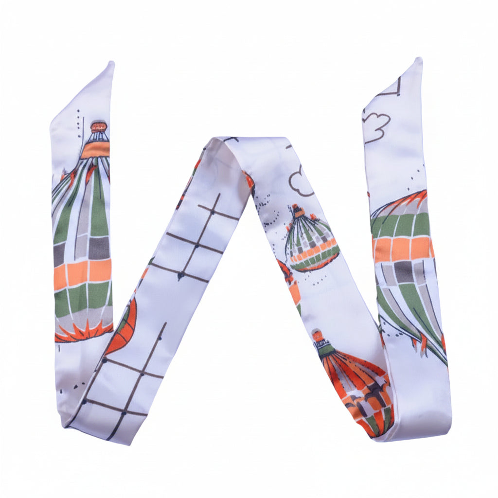 Multi-Pattern Collection Twilly Scarf | Bandeau, Purse Handle Wrap & Bag Accessory