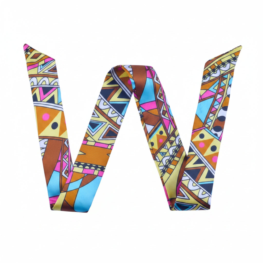 Multi-Pattern Collection Twilly Scarf | Bandeau, Purse Handle Wrap & Bag Accessory