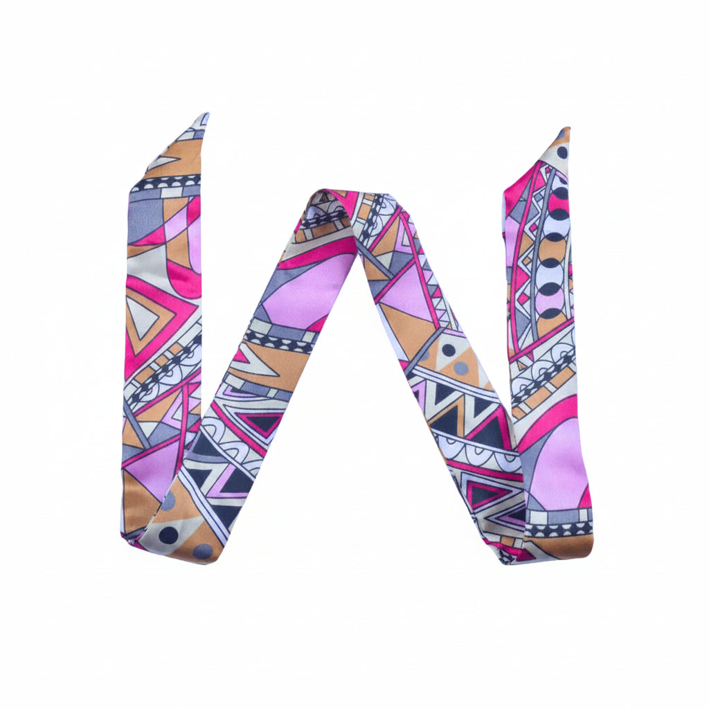 Multi-Pattern Collection Twilly Scarf | Bandeau, Purse Handle Wrap & Bag Accessory