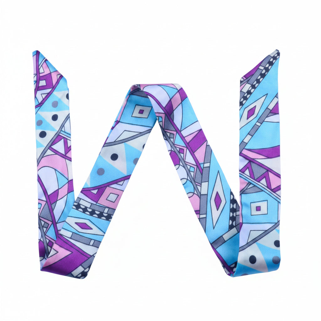Multi-Pattern Collection Twilly Scarf | Bandeau, Purse Handle Wrap & Bag Accessory
