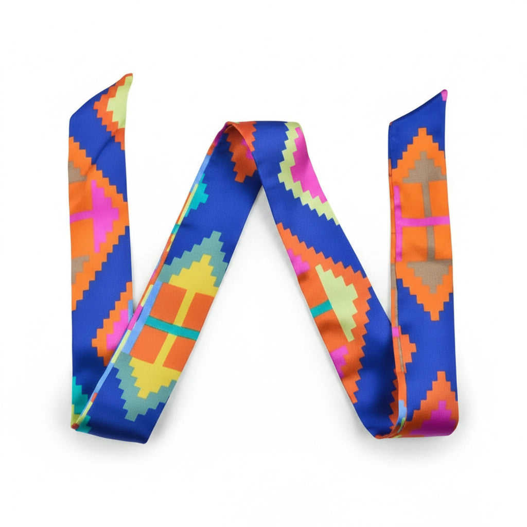 Multi-Pattern Collection Twilly Scarf | Bandeau, Purse Handle Wrap & Bag Accessory