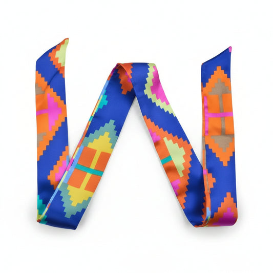 Multi-Pattern Collection Twilly Scarf | Bandeau, Purse Handle Wrap & Bag Accessory