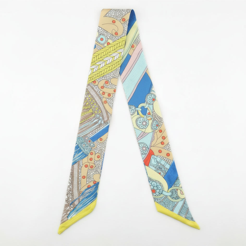 Celestial & Equestrian Twilly Scarf | Bandeau, Purse Handle Wrap & Bag Accessory