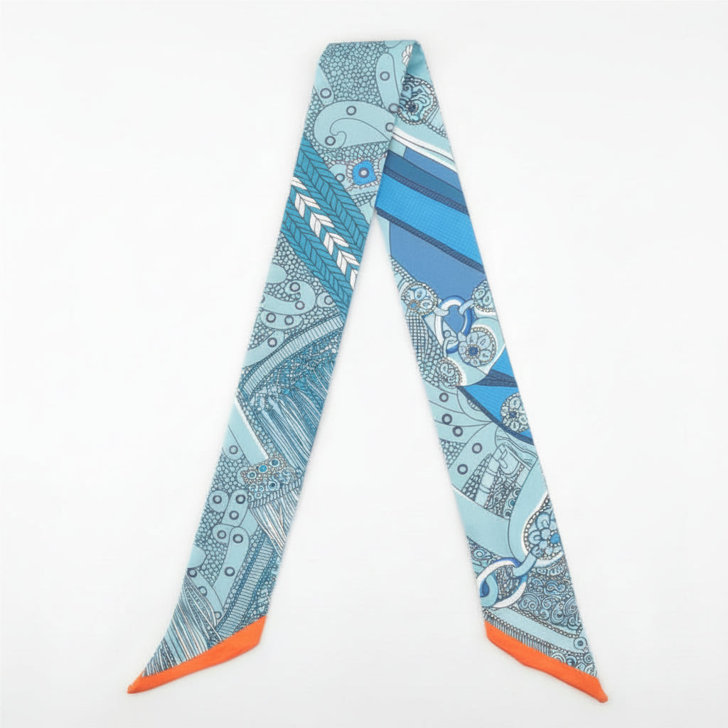 Celestial & Equestrian Twilly Scarf | Bandeau, Purse Handle Wrap & Bag Accessory