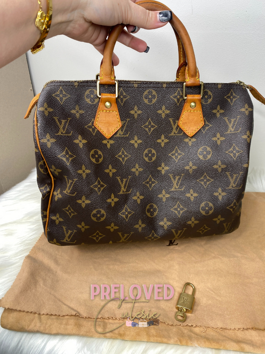 Louis Vuitton Speedy 30cm with Lock and Key