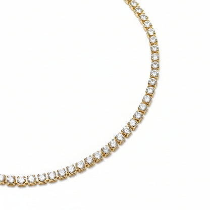 GOLD FILLED - TENNIS BRACELET - CZ ROUND 2MM