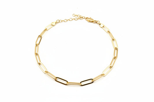 Paperclip Chain Anklet | 4.5MM | 18K Gold Filled