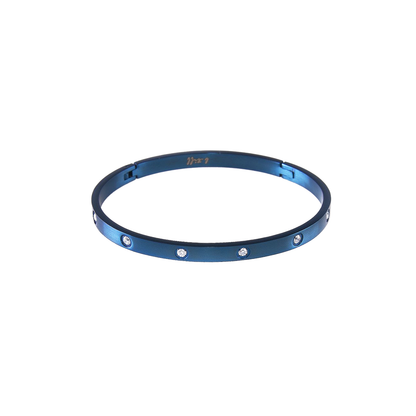 PREMIUM STAINLESS STEEL - BRACELET - 8 STONE MATTE BANGLE