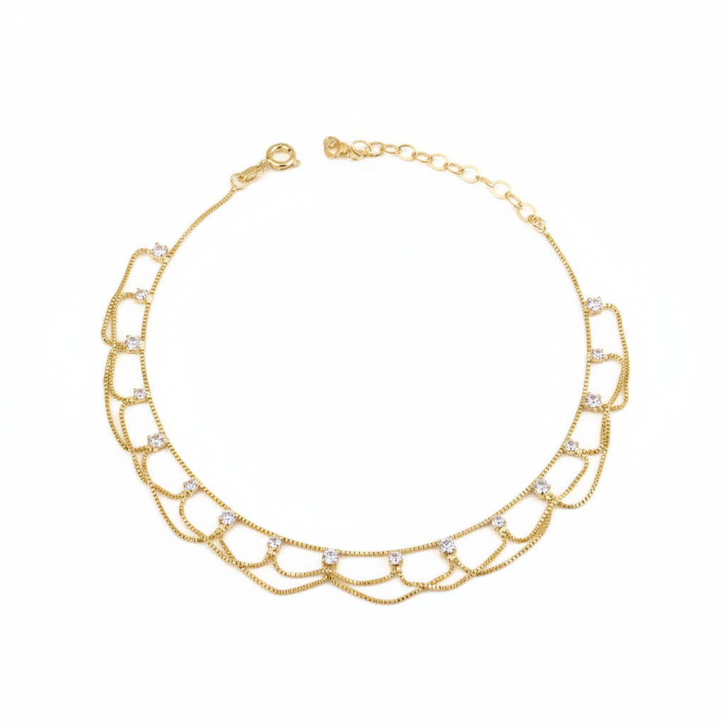 Bali Lace Anklet | 18K Gold Filled
