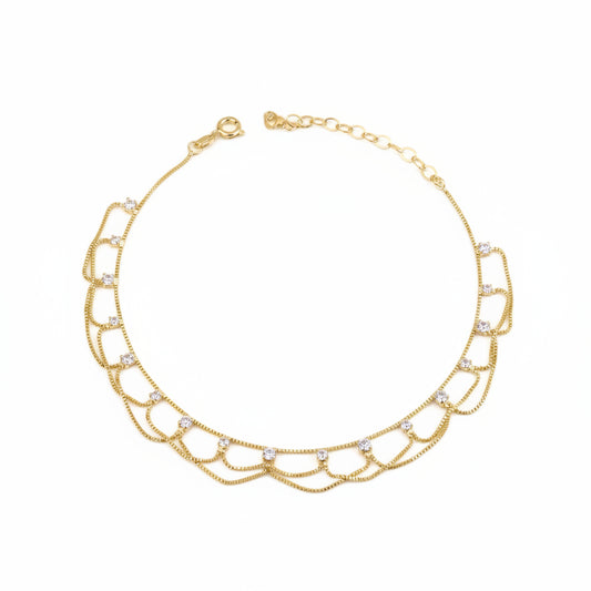 Bali Lace Anklet | 18K Gold Filled