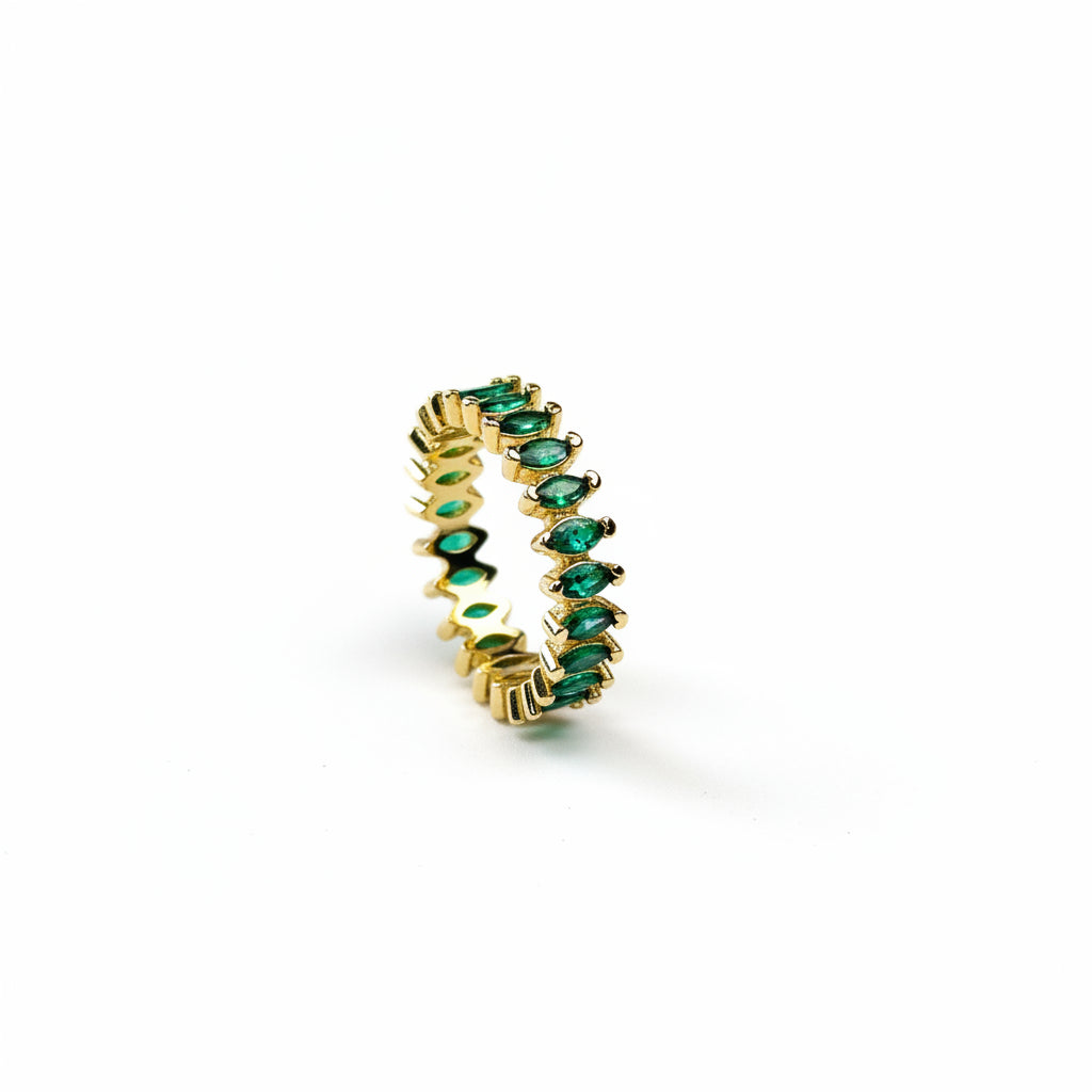 Cutesie Marquise Eternity Ring | 5MM | 18K Gold Filled
